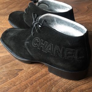 Chanel suede booties size 36
